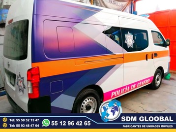 Fabricantes, Conversion y Equipamiento de Patrullas nuevas equipadas y venta de unidades moviles para seguridad publica, privada, rescate, salvamento. SDM Global Mexico somos una empresa líder en el Equipamiento de Patrullas asi como de unidades moviles de rescate, salvamento, proximidad, primer respodiente, equipo tactito, anti motin, fuerzas especiales, semi remolques con personal altamente capasitado para su fabricacion, Roll bar, Tumbaburros, Burrera, Banca central, Defensa trasera, Lona, Rotulacion, Pintura, Torreta de leds, sirena, bocina, codigos, estrobos, luces, etc. somos fabricantes.El término auto o moto Patrulla es utilizado para Patrullar un área concreta asignada. ​ Su función primaria es servir de apoyo a los oficiales de Policía en sus tareas diarias como rondines y traslado de delincuentes. somos fabricantes de unidades moviles especiales.Somos una Empresa Mexicana líder en el Mercado con años de experiencia, especialistas en el Equipamiento de Patrullas Equipadas Cajas y Remolques Unidades Moviles Especiales de Seguridad, Rescate, Salvamento, Salud, Comunicacion, Higine, etc.,Somos fabribricantes directos, distribuidores en todo Mexico, comunicate y te atenderemos personalmente.