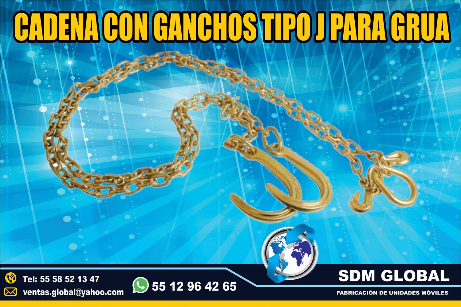 VENTA DE CADENAS DE AMARRE para gruas <br>