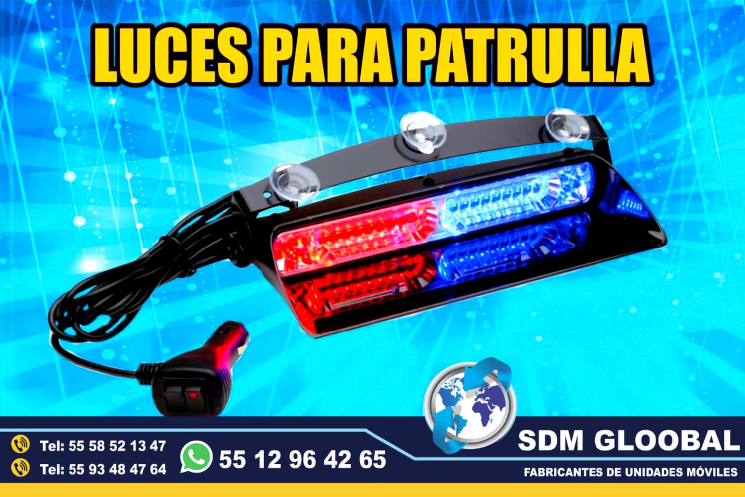 Venta de Barra de luces de leds, para unidades moviles especiales 