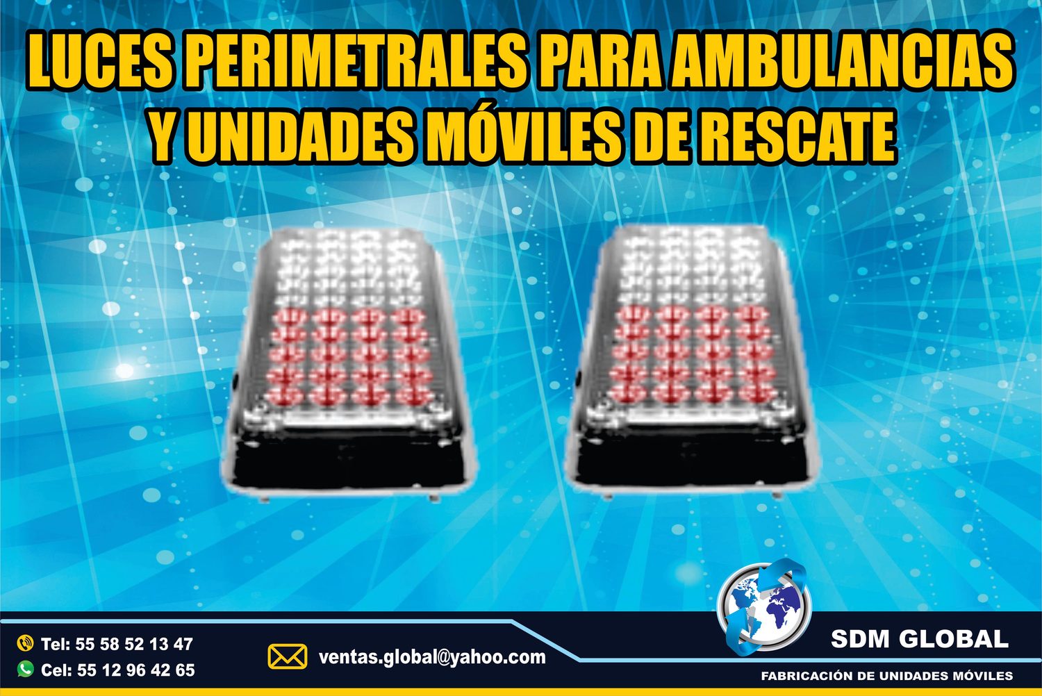 Venta de Luces Perimetrales Auxiliares para AMBULANCIAS<br>
