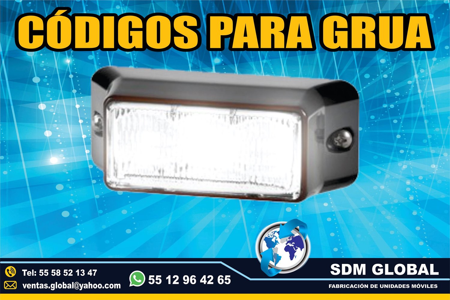 Venta de Luces Auxiliar para GRUAS DE ARRASTRE<br>