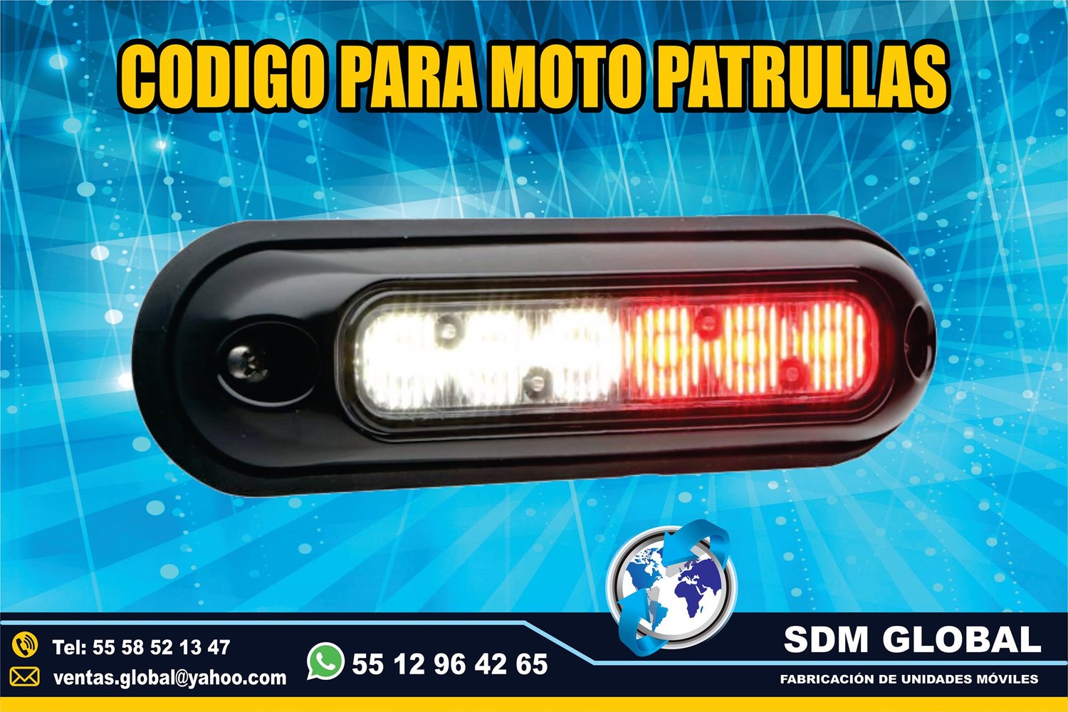 Venta de Luces Perimetrales Auxiliares para MotoPatrullas<br>