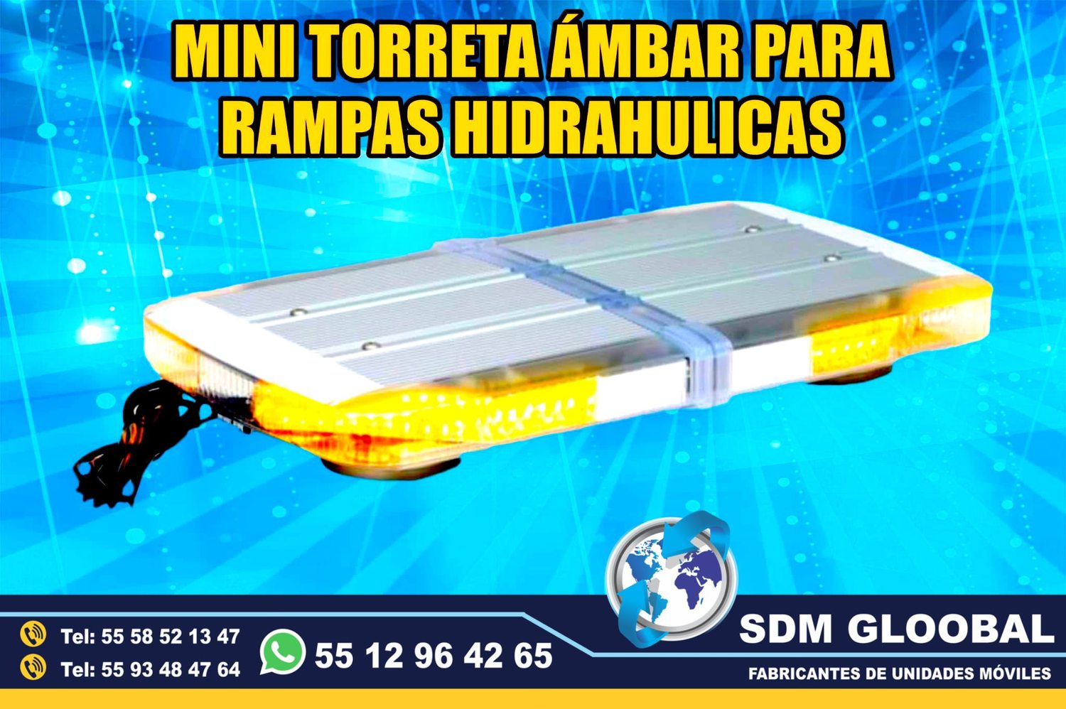 Venta de Mini torreta ambar para Rampas Hidraulicas de carga<br>