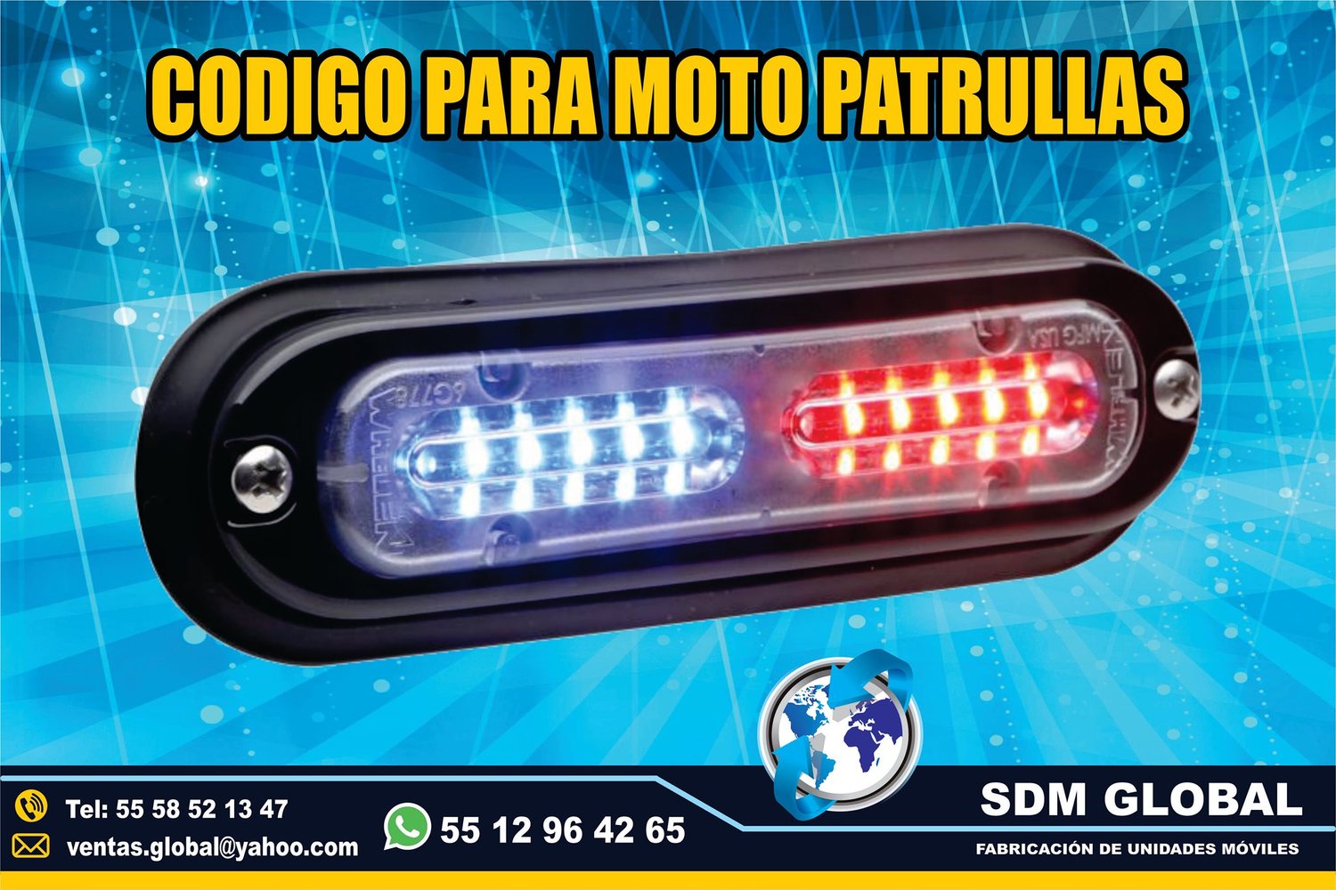 Venta de Luces Perimetrales Auxiliares para MotoPatrullas<br>