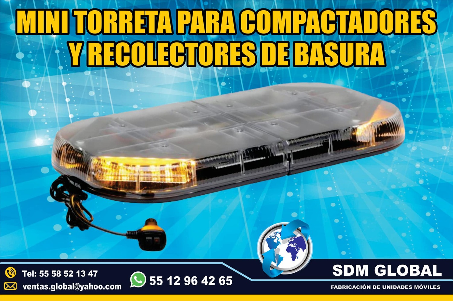 Venta de Mini torreta ambar para Rampas Hidrahulicas<br>