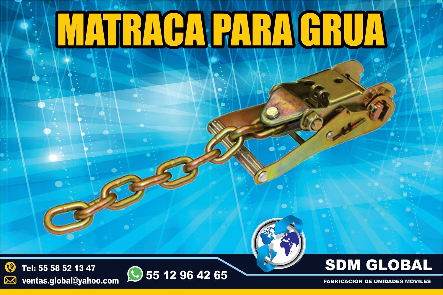 VENTA DE MATRACAS DE AMARRE para gruas <br>