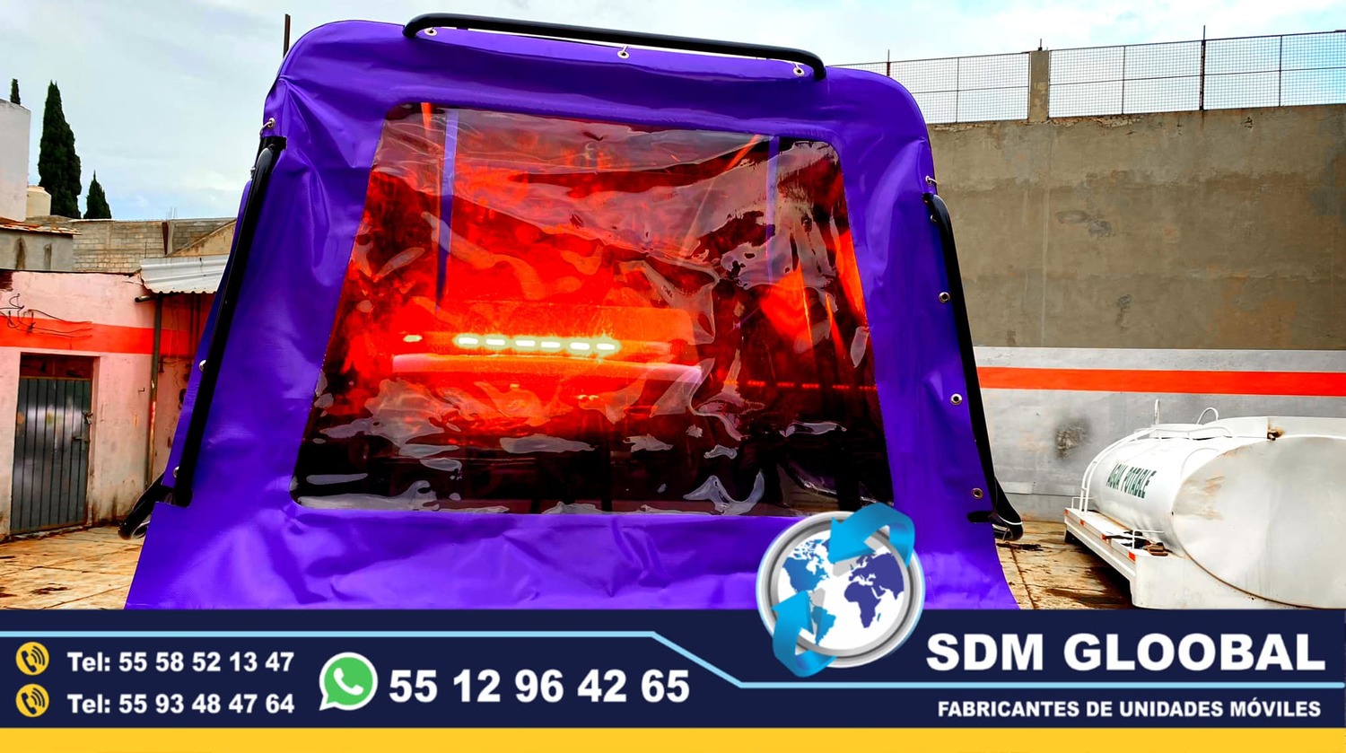 Fabricacion y venta de lona para roll bar de patrullas pick up 