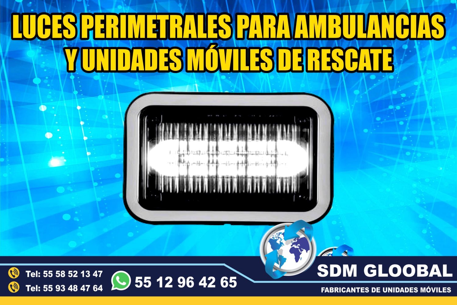Venta e Instalacion de Luces Perimetrales Auxiliares Emergemcia para Ambulancias de Traslado      <br>