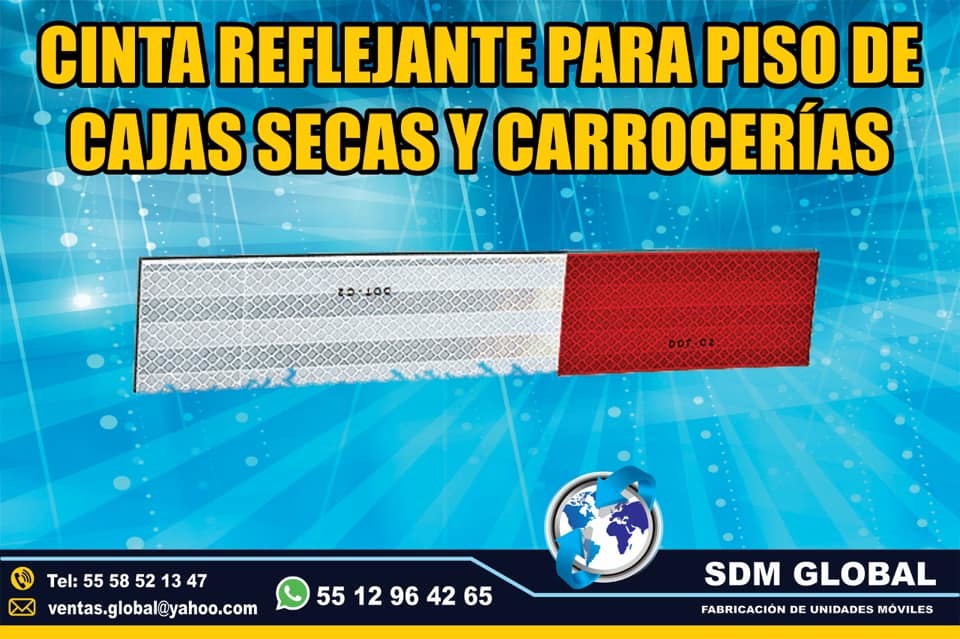 Venta de Cinta reflejante para compactadores Rampas Hidrahulicas<br>