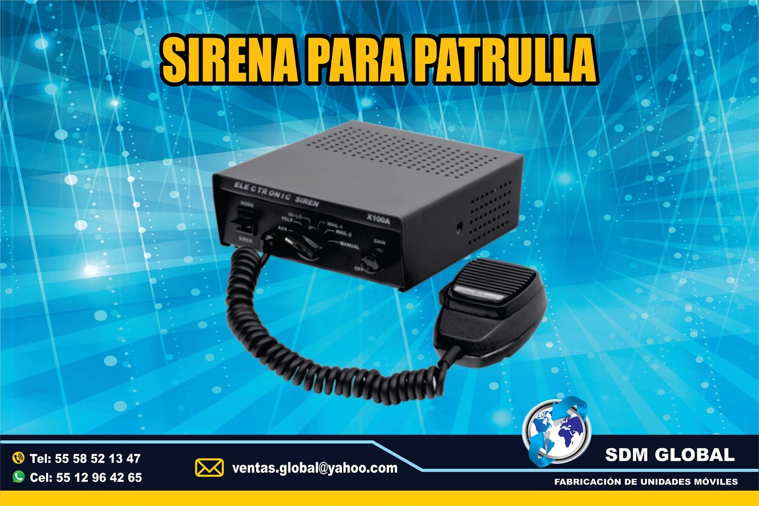 VENTA DE SIRENA LUCES Y EQUIPO MARCA Epcom System<br>