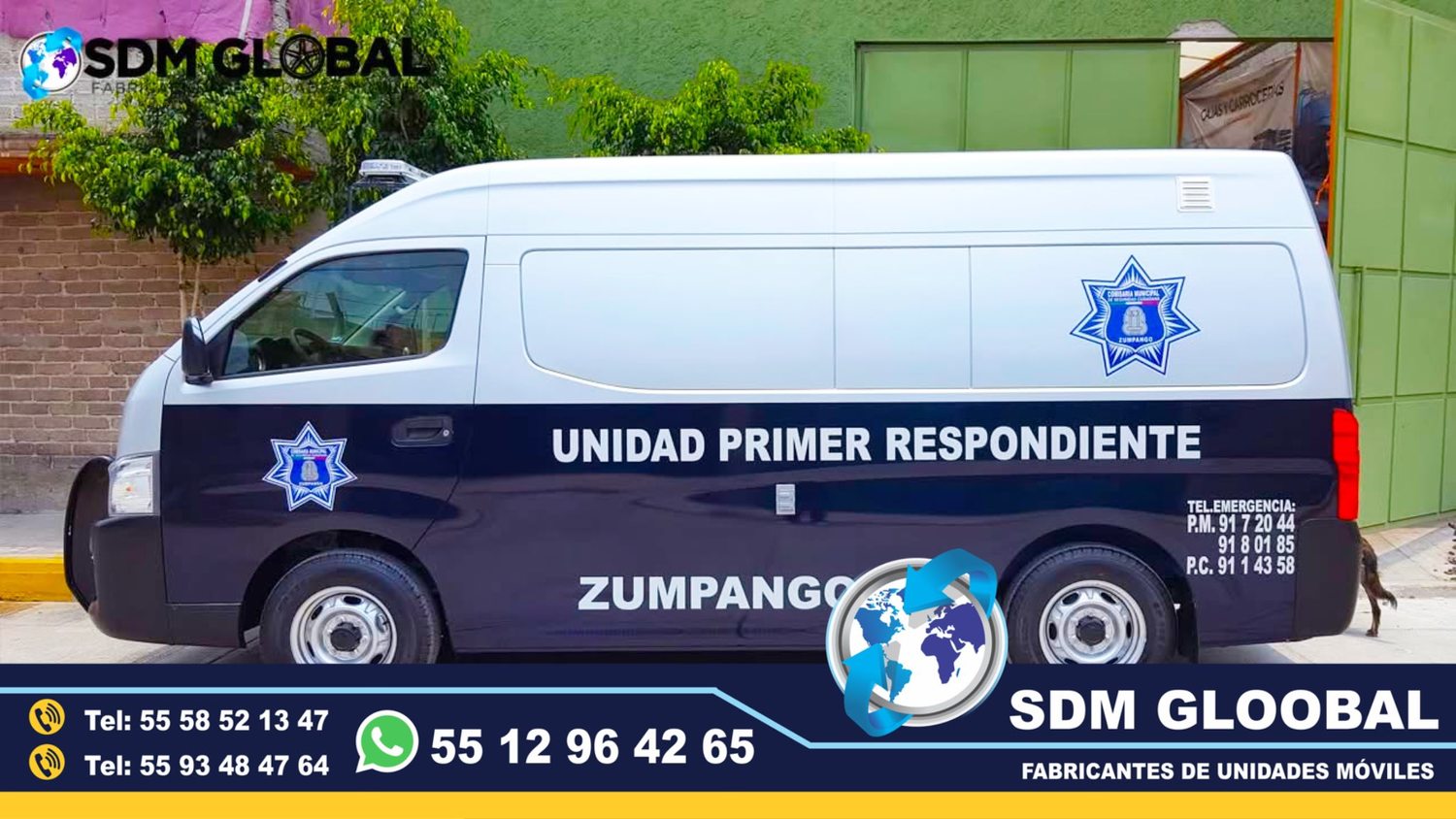 Fabricantes de Unidades Moviles de Primer Respondiente de seguridad publica municipal.<br>