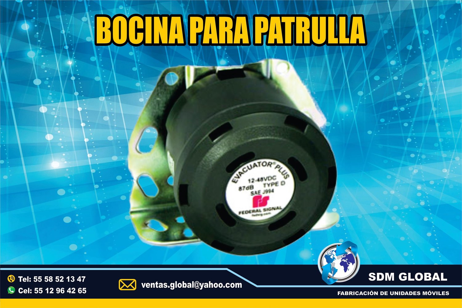 VENTA DE BOCINA LUCES Y EQUIPO Federal Signal<br>