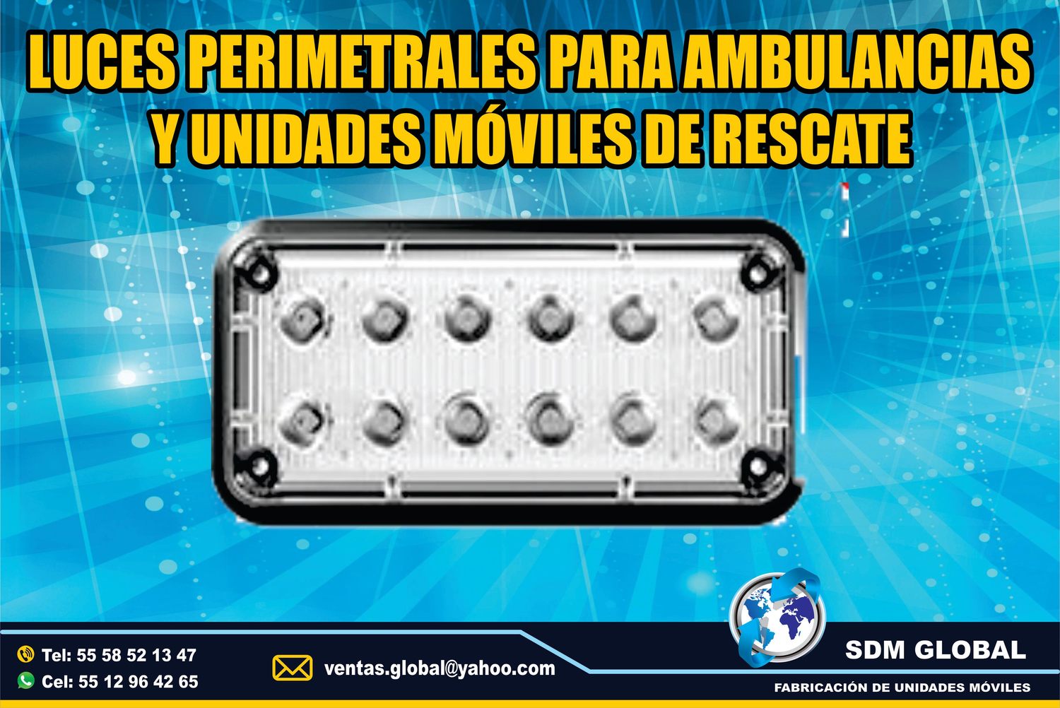 Venta de Luces Perimetrales Auxiliares para AMBULANCIAS<br>