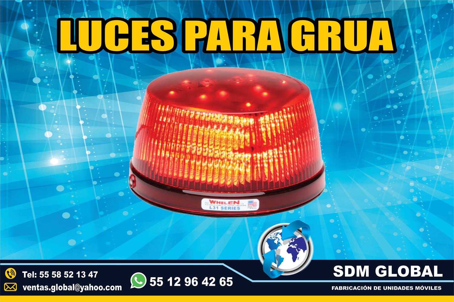 Venta de Luces Auxiliar para GRUAS DE ARRASTRE<br>