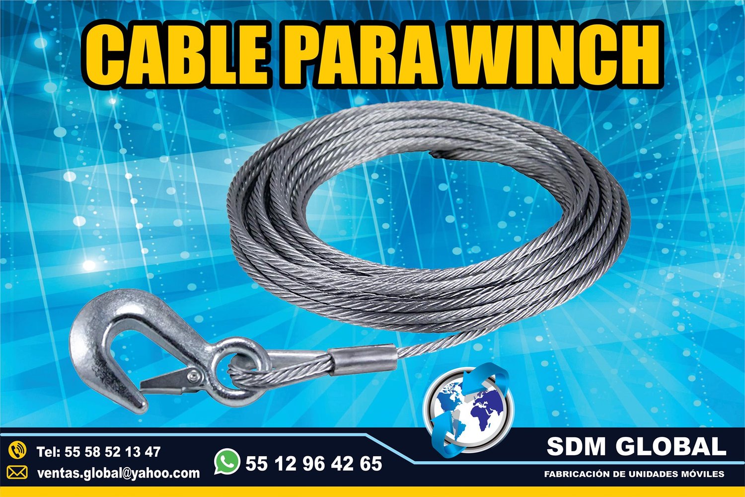 VENTA DE CABRL PARA WINCH PARA GRUAS<br>