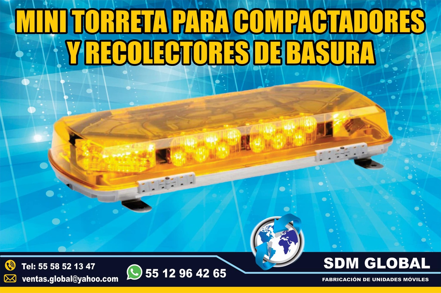 Venta de Mini torreta ambar para Rampas Hidrahulicas<br>