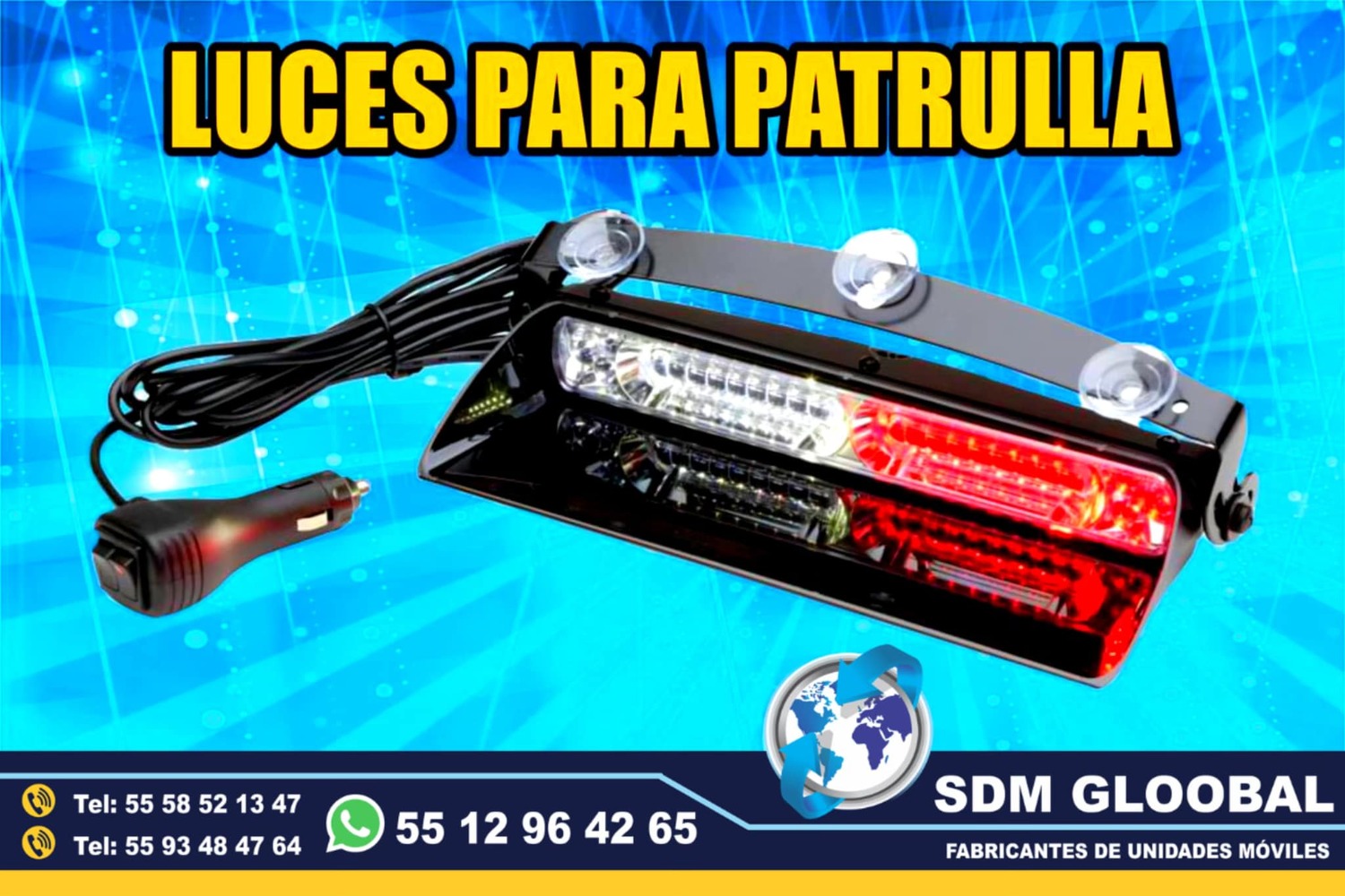 Venta de Barra de luces de leds, para unidades moviles especiales 