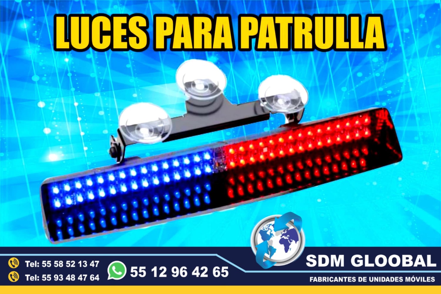 Venta de Barra de luces de leds, para unidades moviles especiales 