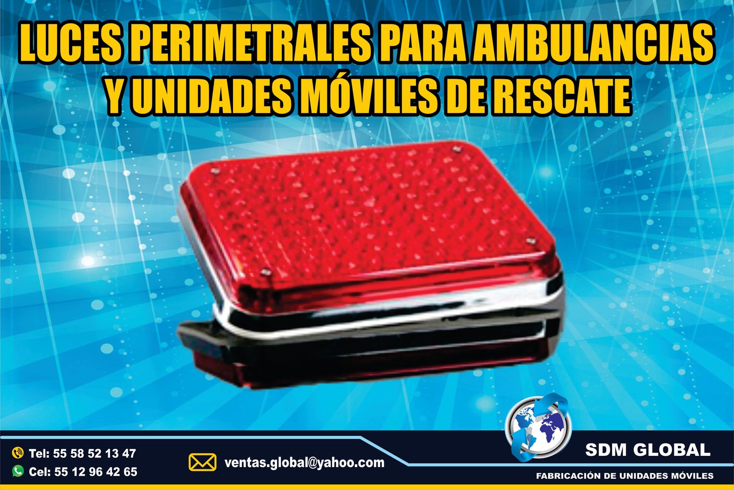 Venta de Luces Perimetrales Auxiliares para AMBULANCIAS<br>