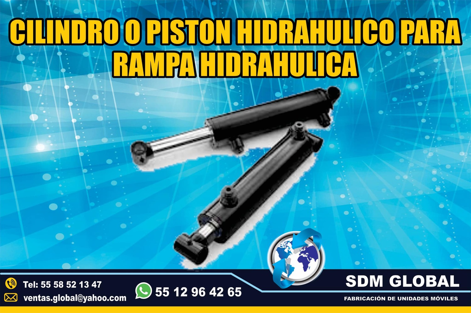 Venta de Pistones hidrahulicos para Rampas Hidrahulicas <br>