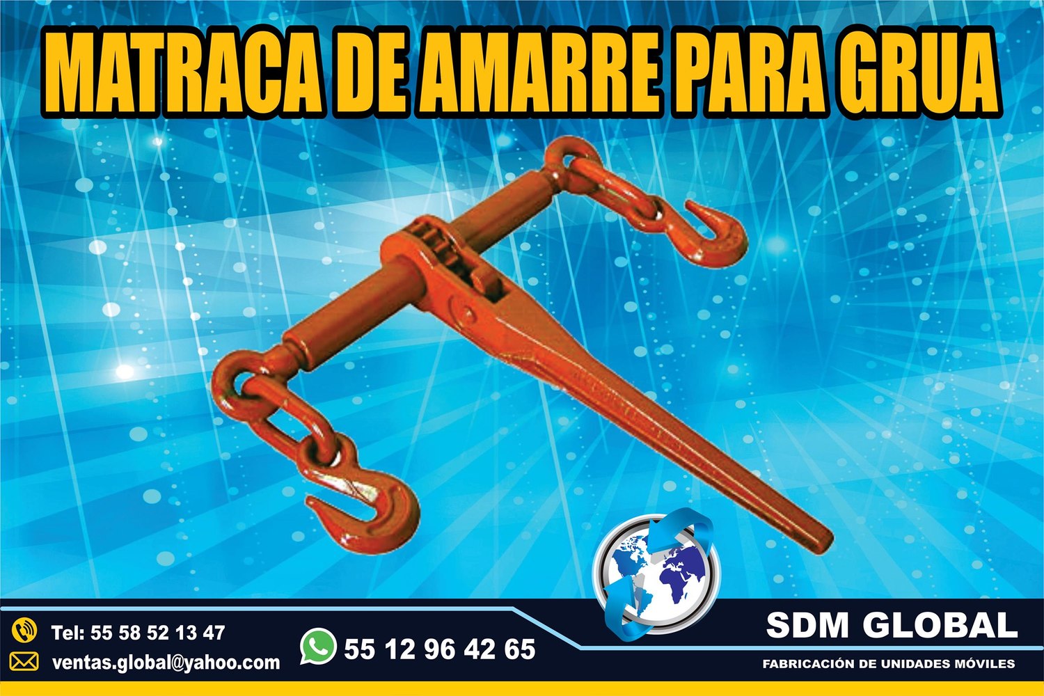 VENTA DE MATRACA DE AMARRE para gruas <br>