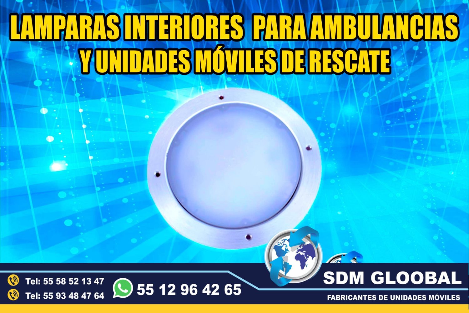 Venta e Instalacion de Luces Perimetrales Auxiliares Emergemcia para Ambulancias de Traslado      <br>