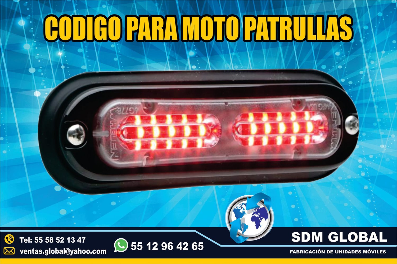 Venta de Luces Auxiliar para GRUAS SALVAMENTO<br>