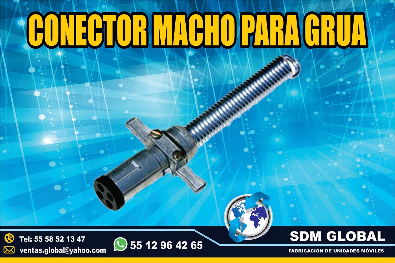 VENTA DE CONECTOR MACHO para gruas<br>