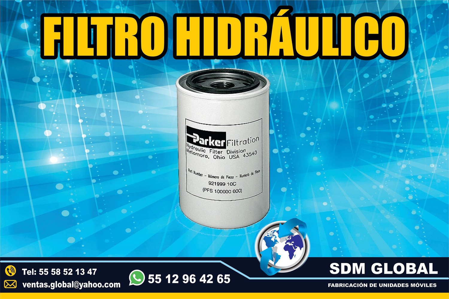 Venta de filtro de aceite para compactadores recolectores de basura<br>