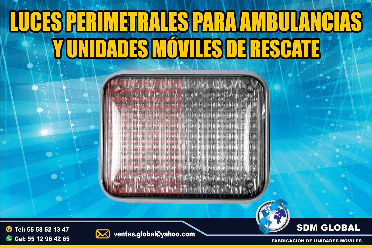 Venta de Luces Perimetrales Auxiliares para AMBULANCIAS<br>