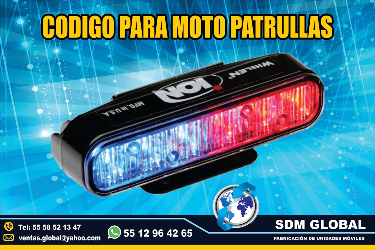 Venta de Luces Perimetrales Auxiliares para MotoPatrullas<br>
