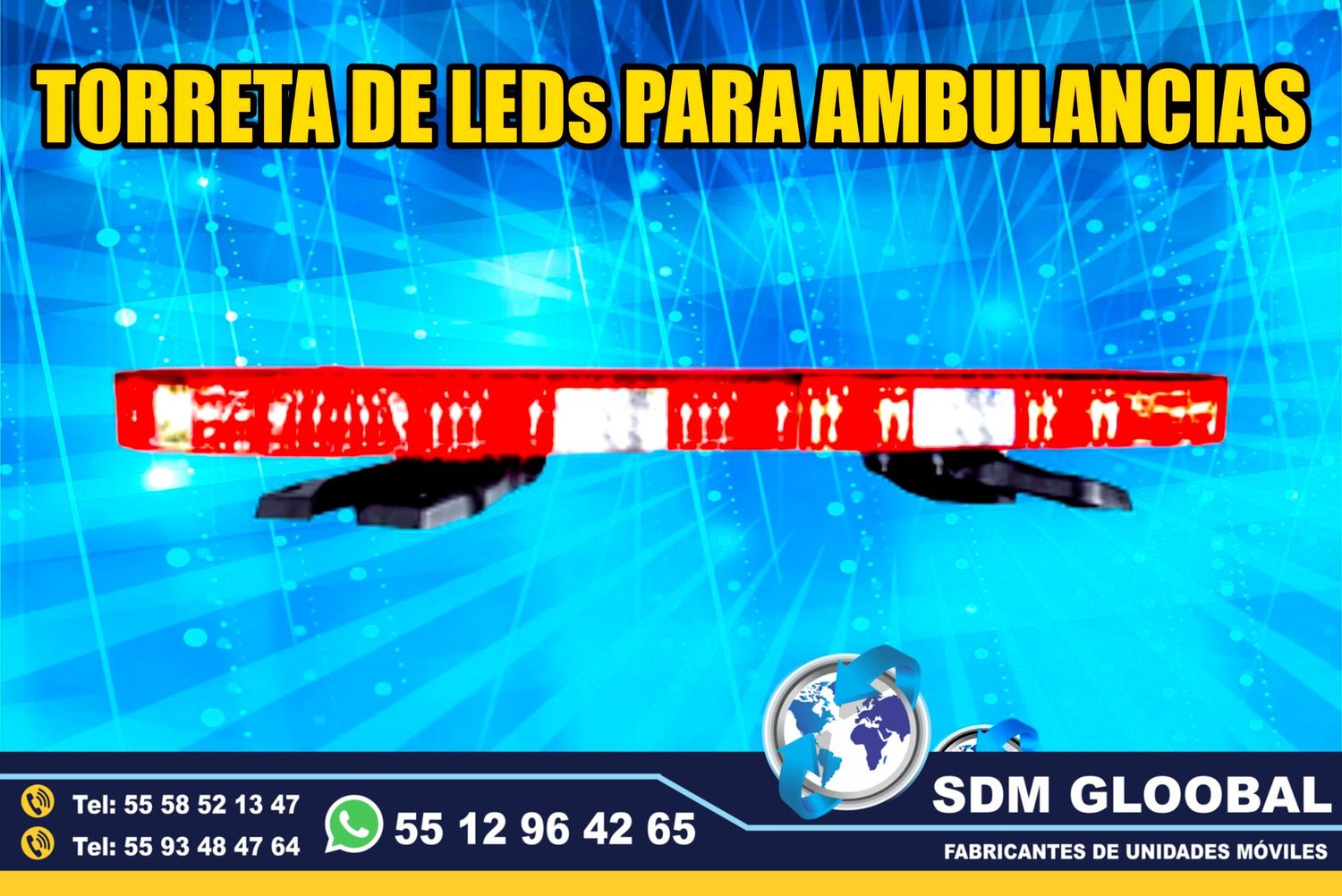 Venta e Instalacion de Luces Perimetrales Auxiliares Emergemcia para Ambulancias de Traslado      <br>