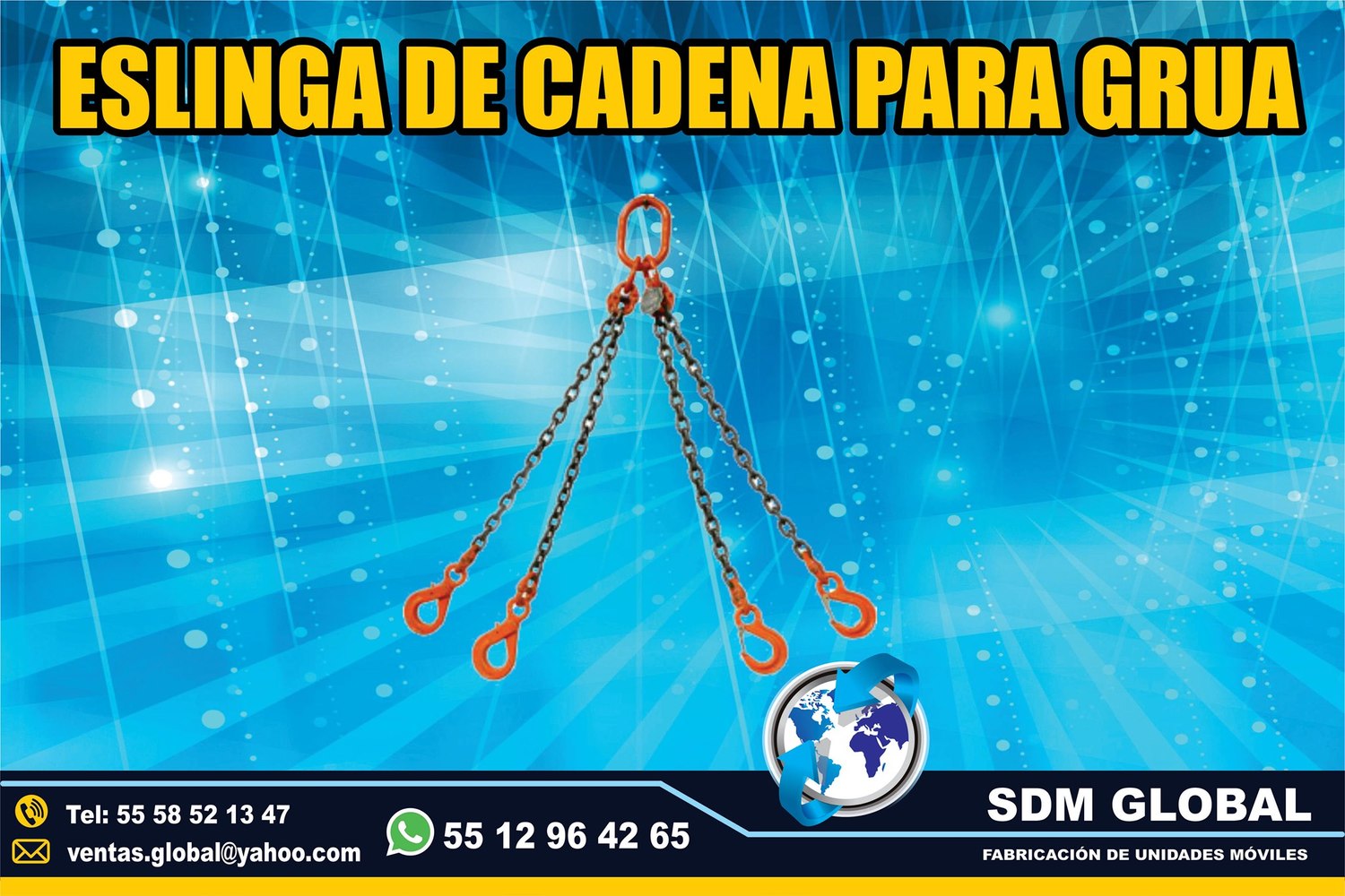 VENTA DE CADENAS DE AMARRE para gruas <br>