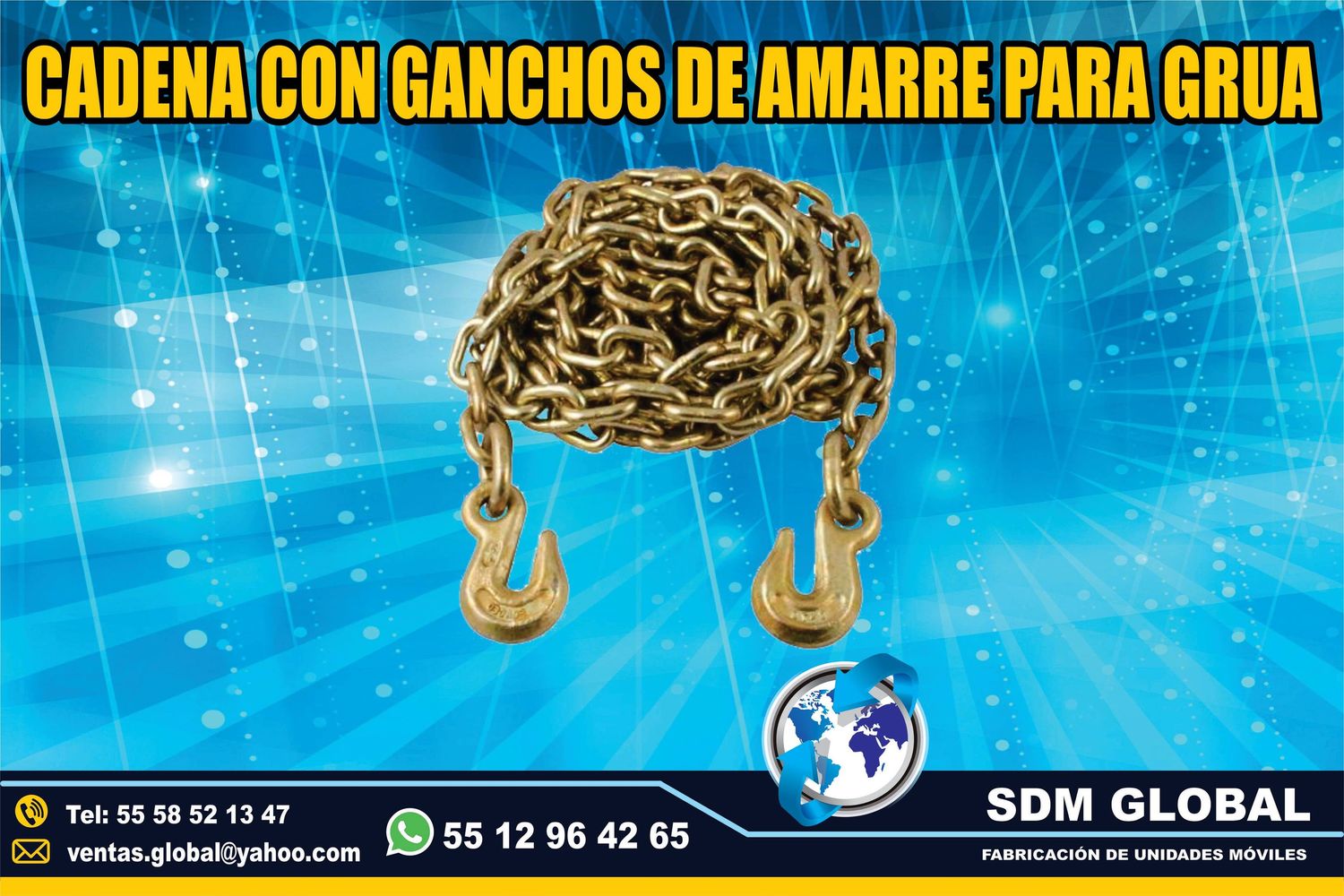 VENTA DE CADENAS DE AMARRE para gruas <br>