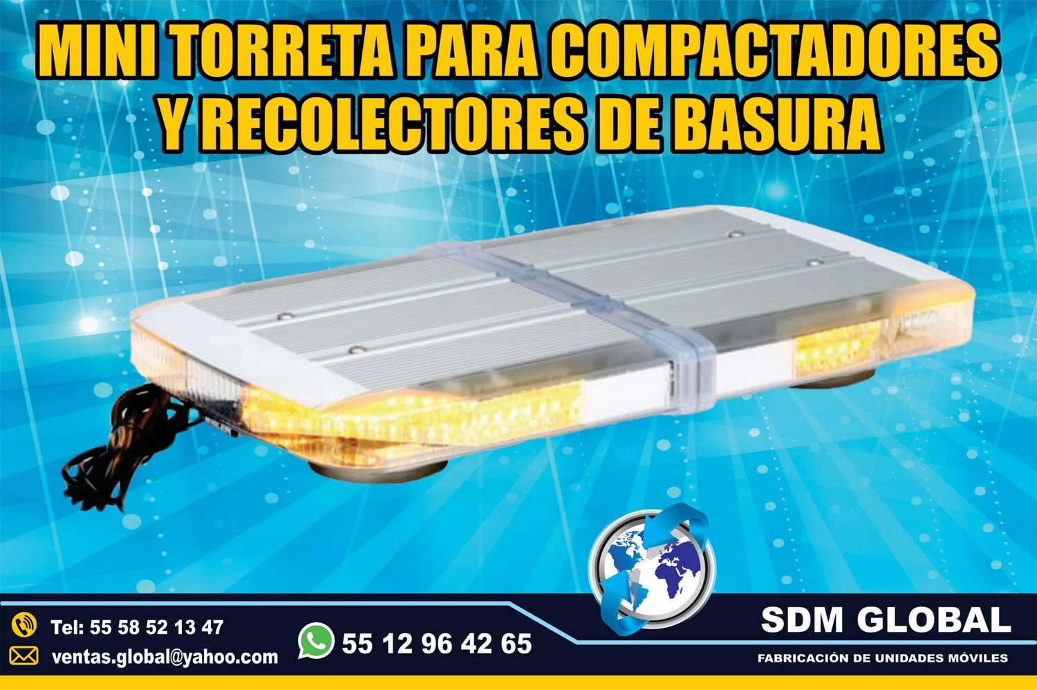 Venta de Mini torreta ambar para Rampas Hidrahulicas<br>