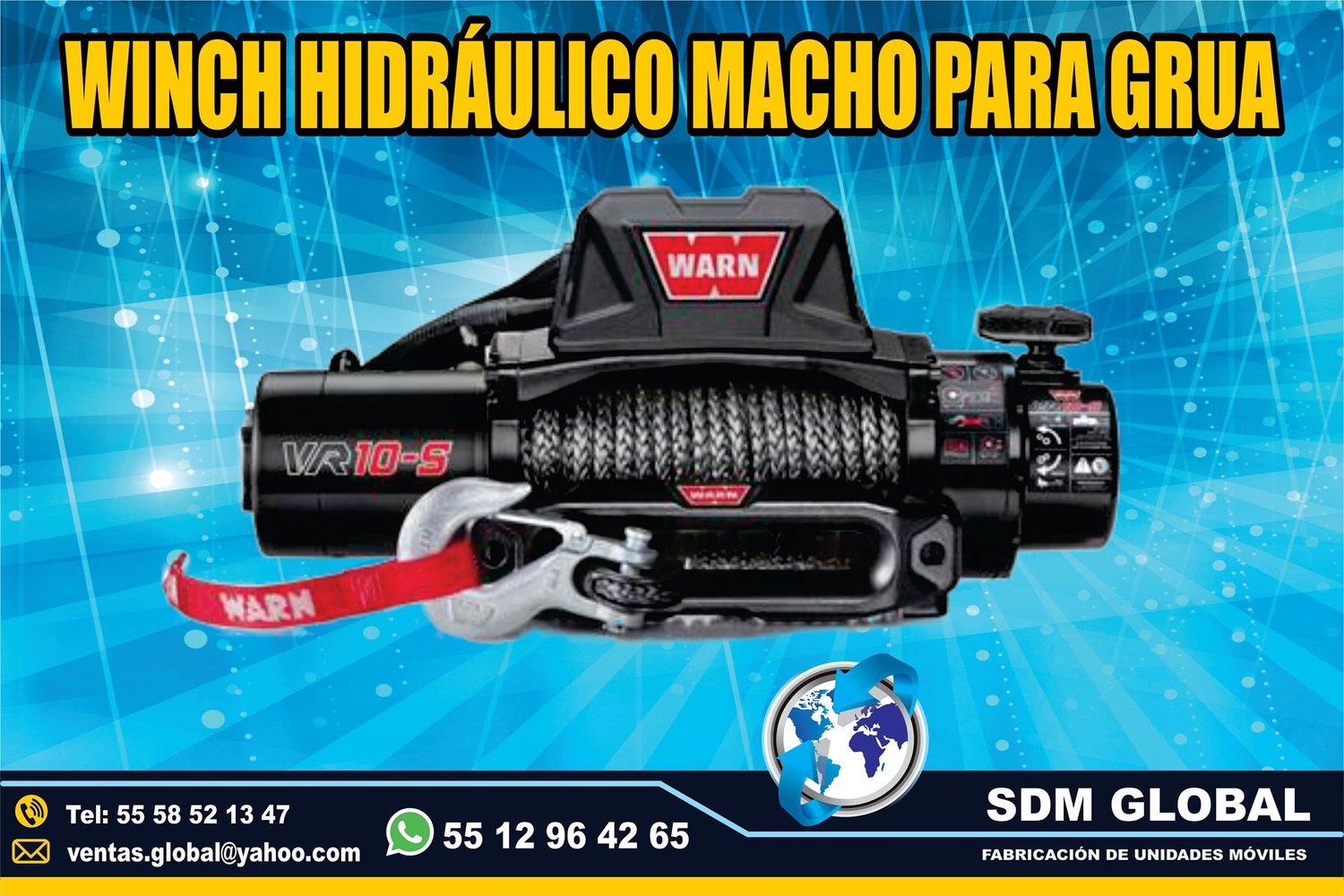 VENTA DE WINCH CON CHICOTE para gruas<br>