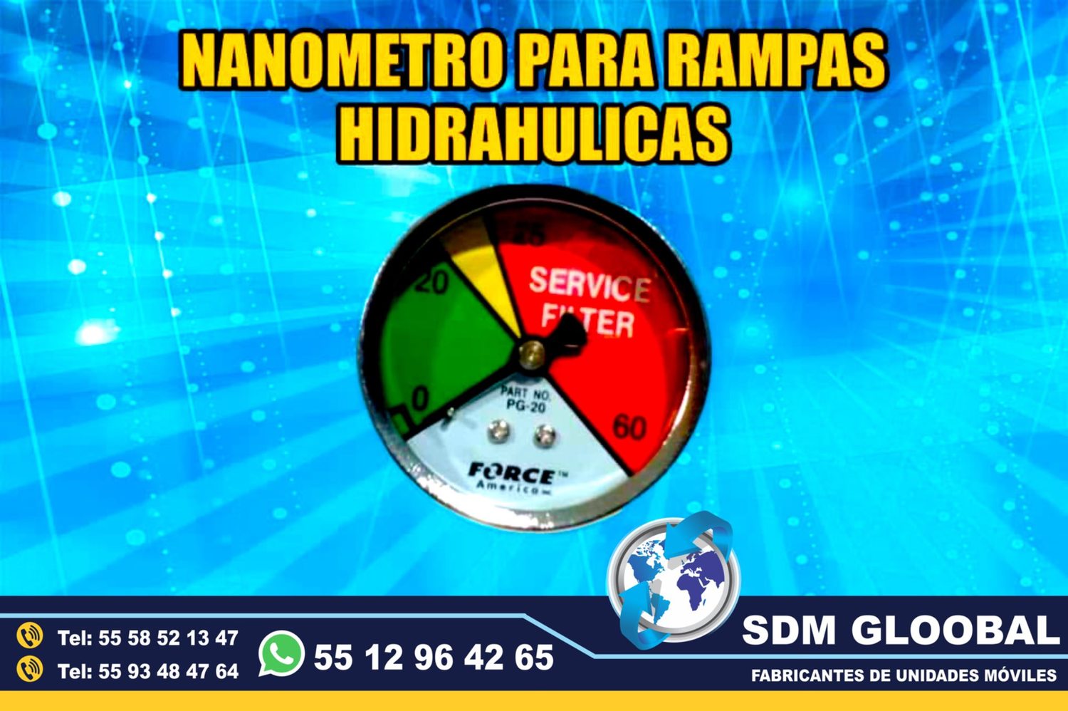 Venta de Manometro Rampas Hidraulicas de carga y descarga<br>
