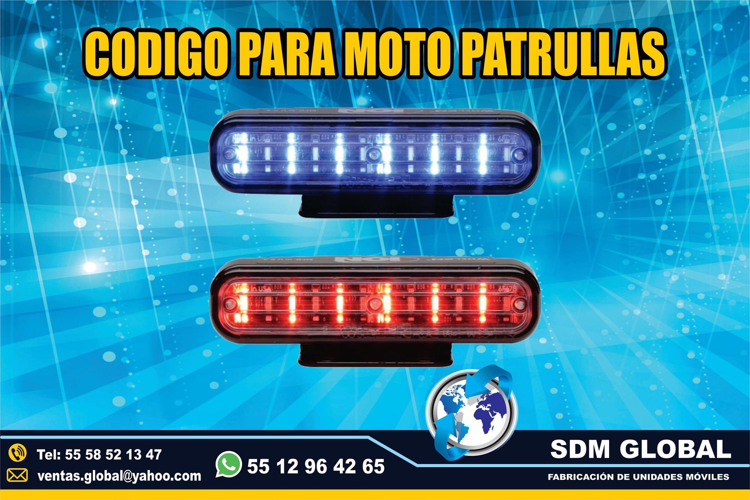 Venta de Luces Perimetrales Auxiliares para MotoPatrullas<br>